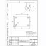 Опора колесная неповоротная FCF50 (FCG25), d50, серая литая резина (25 кг) - купить в Самаре и Тольятти. 