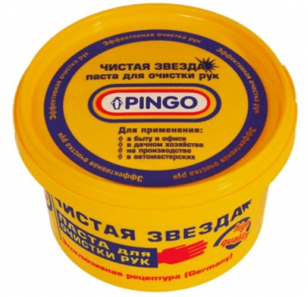 Паста для очистки рук "Чистая Звезда" PINGO (Пинго), контейнер 1000 мл (12) - купить в Самаре и Тольятти. 
