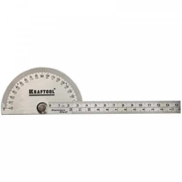 Транспортир из нержавеющей стали 145мм KRAFTOOL Protractor (34290) - купить в Самаре и Тольятти. 