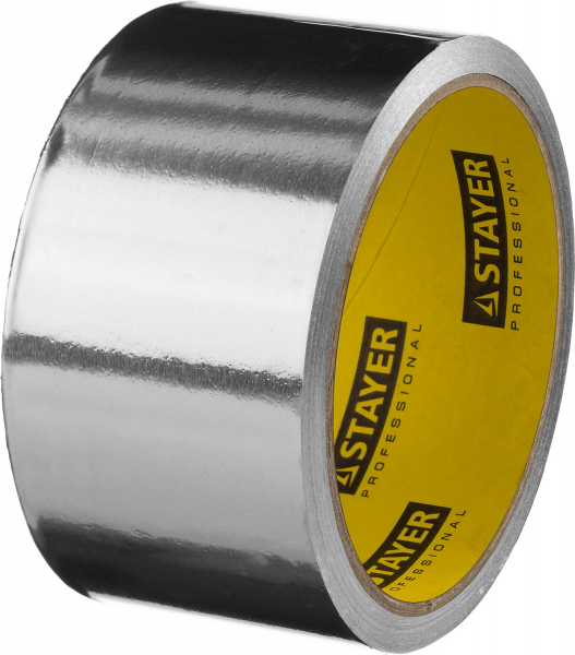 Самоклеящаяся алюминиевая лента, STAYER ProTape, 50 мм, 10 м, до 120 °С - купить в Самаре и Тольятти. 