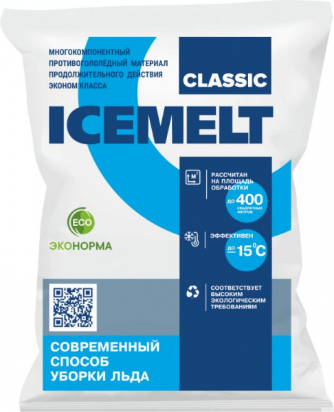 Противогололедный реагент Айсмелт Classic до - 15 С (25 кг) - купить в Самаре и Тольятти. 