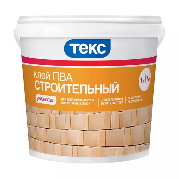 Клей Строительный ПВА "Текс",1кг. - купить в Самаре и Тольятти. 