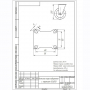 Опора поворотная SCb250 (SCB85), d250, черная литая резина, с тормозом (220 кг) - купить в Самаре и Тольятти. 